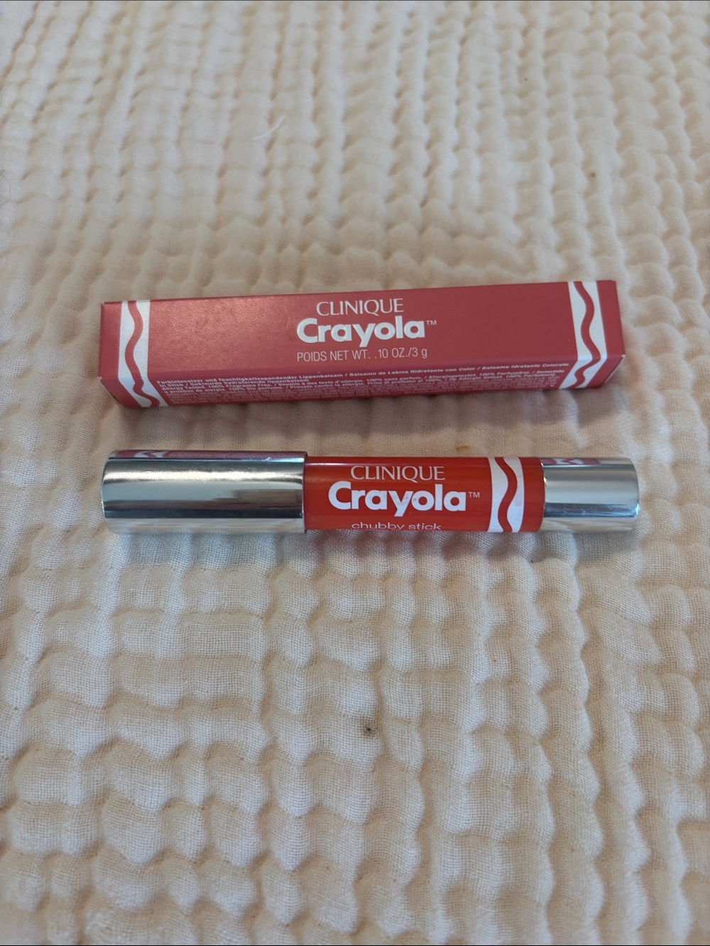 Clinique x Crayola Chubby Stick Lip Color - Bright Red-Orange